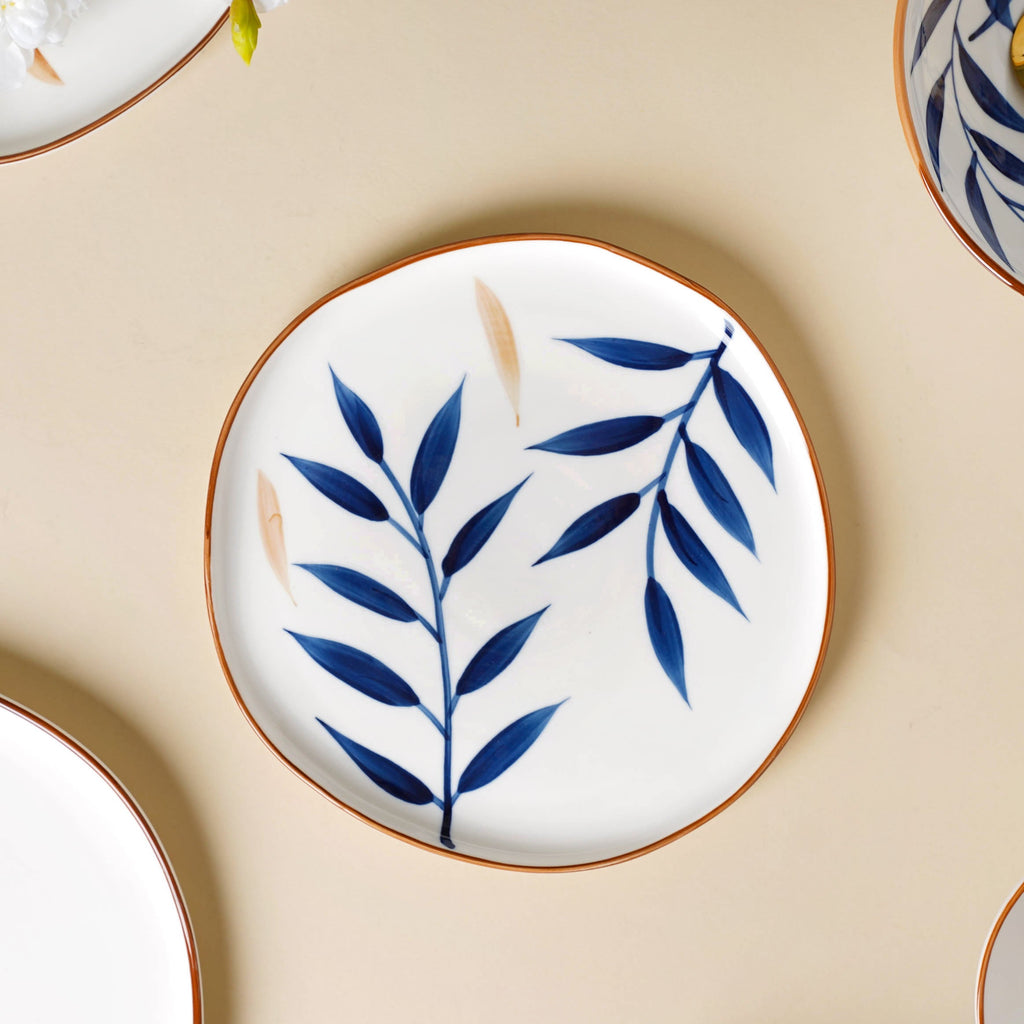 Palm Leaf 27 Piece Dinner Set For 6 Nestasia