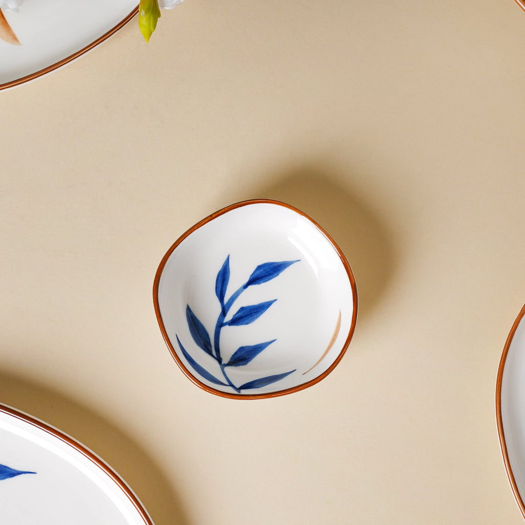 Palm Leaf 27 Piece Dinner Set For 6 Nestasia