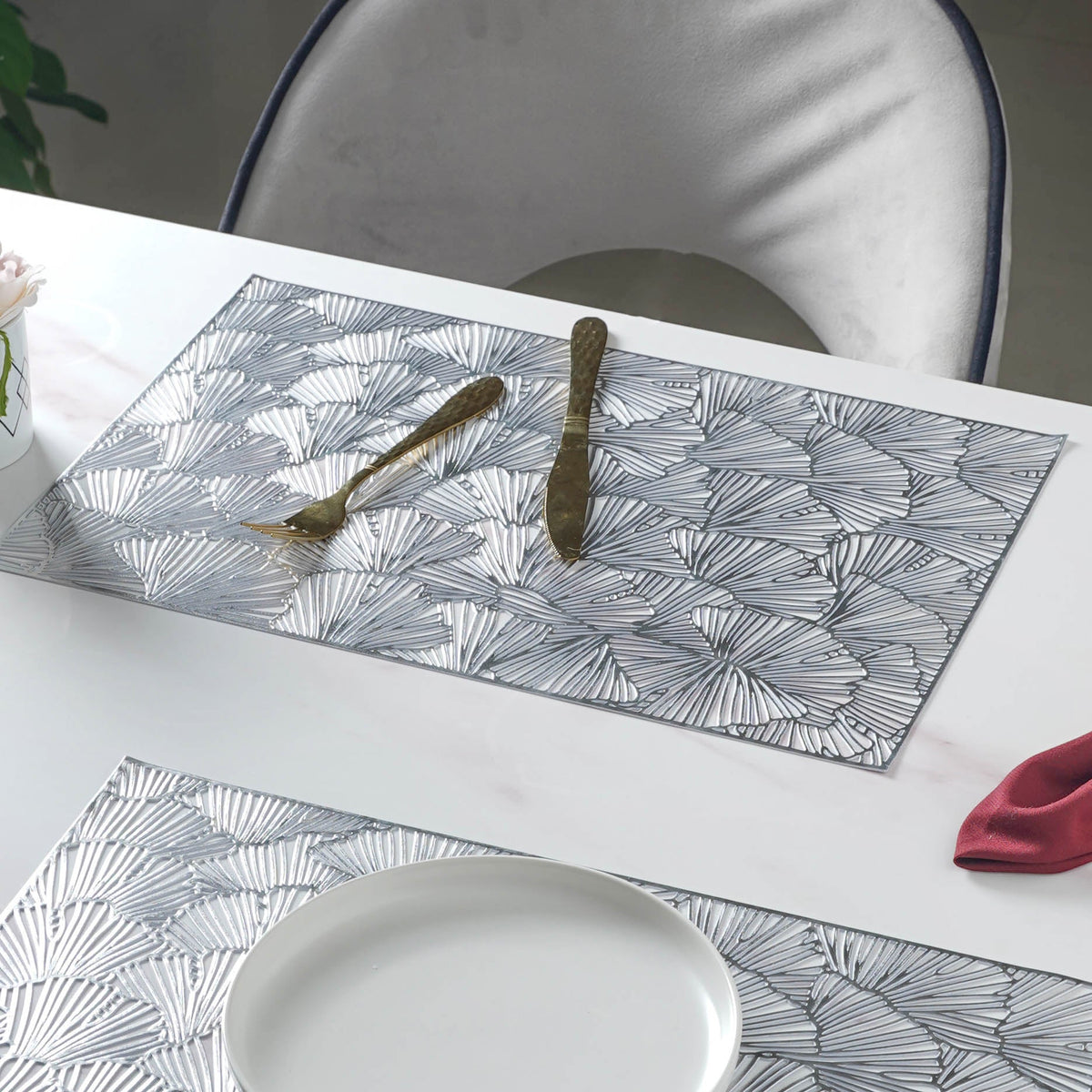 Large PVC Table Mat Set of 2 Nestasia