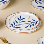 Palm Leaf 27 Piece Dinner Set For 6 Nestasia