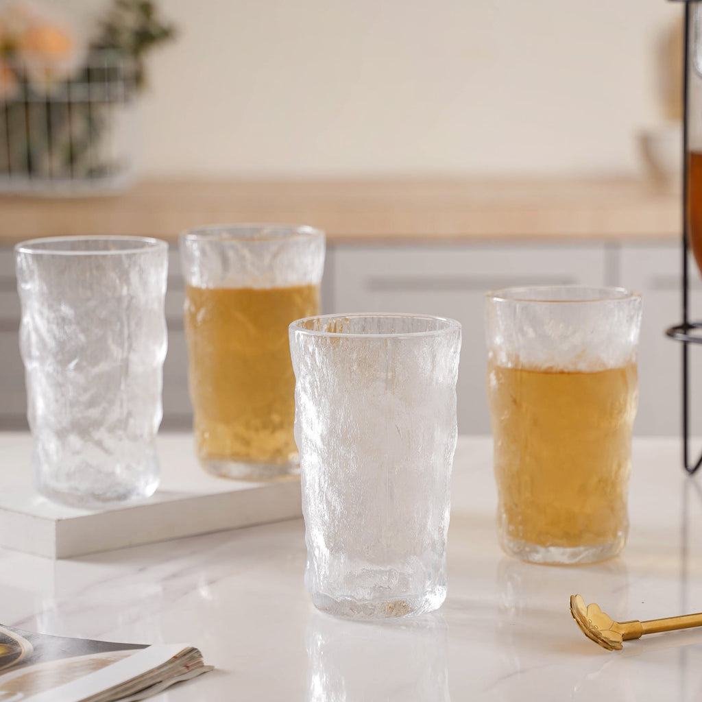 Contemporary Water Glass Set of 4 Nestasia