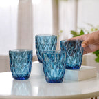 Blue Glassware Set of 4 Nestasia