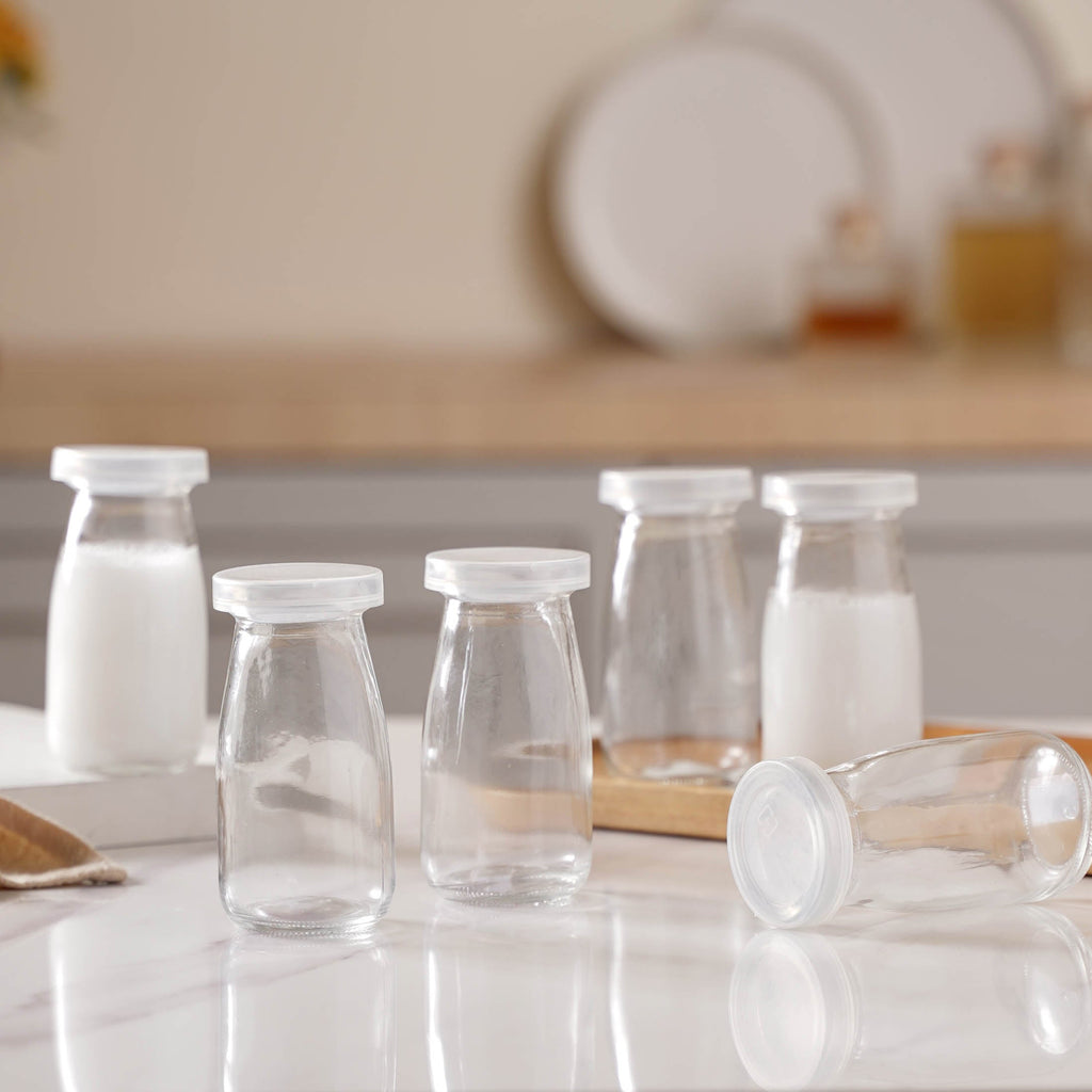 Small Glass Storage Container Set of 6 Nestasia