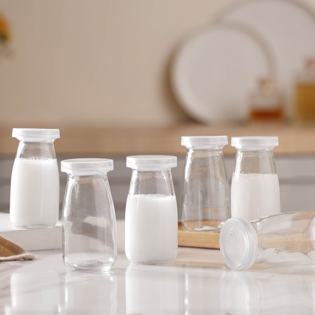 Small Glass Storage Container Set of 6 Nestasia