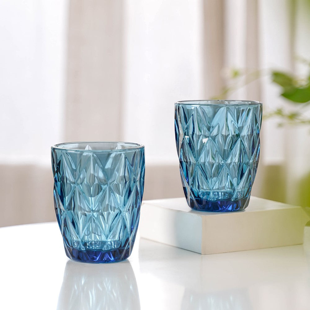 Blue Glassware Set of 4 Nestasia