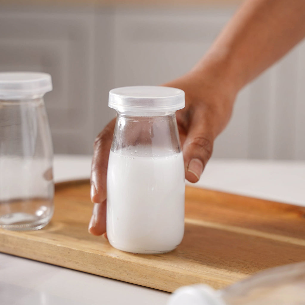 Small Glass Storage Container Set of 6 Nestasia
