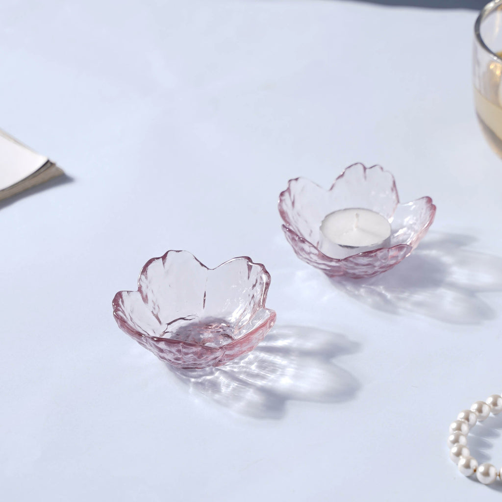 Sakura Styled Glass Dip Bowl Set of 2 Nestasia