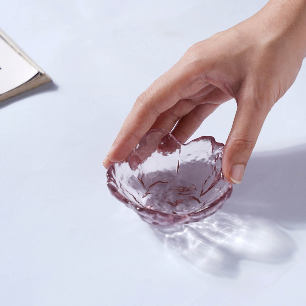 Sakura Styled Glass Dip Bowl Set of 2 Nestasia