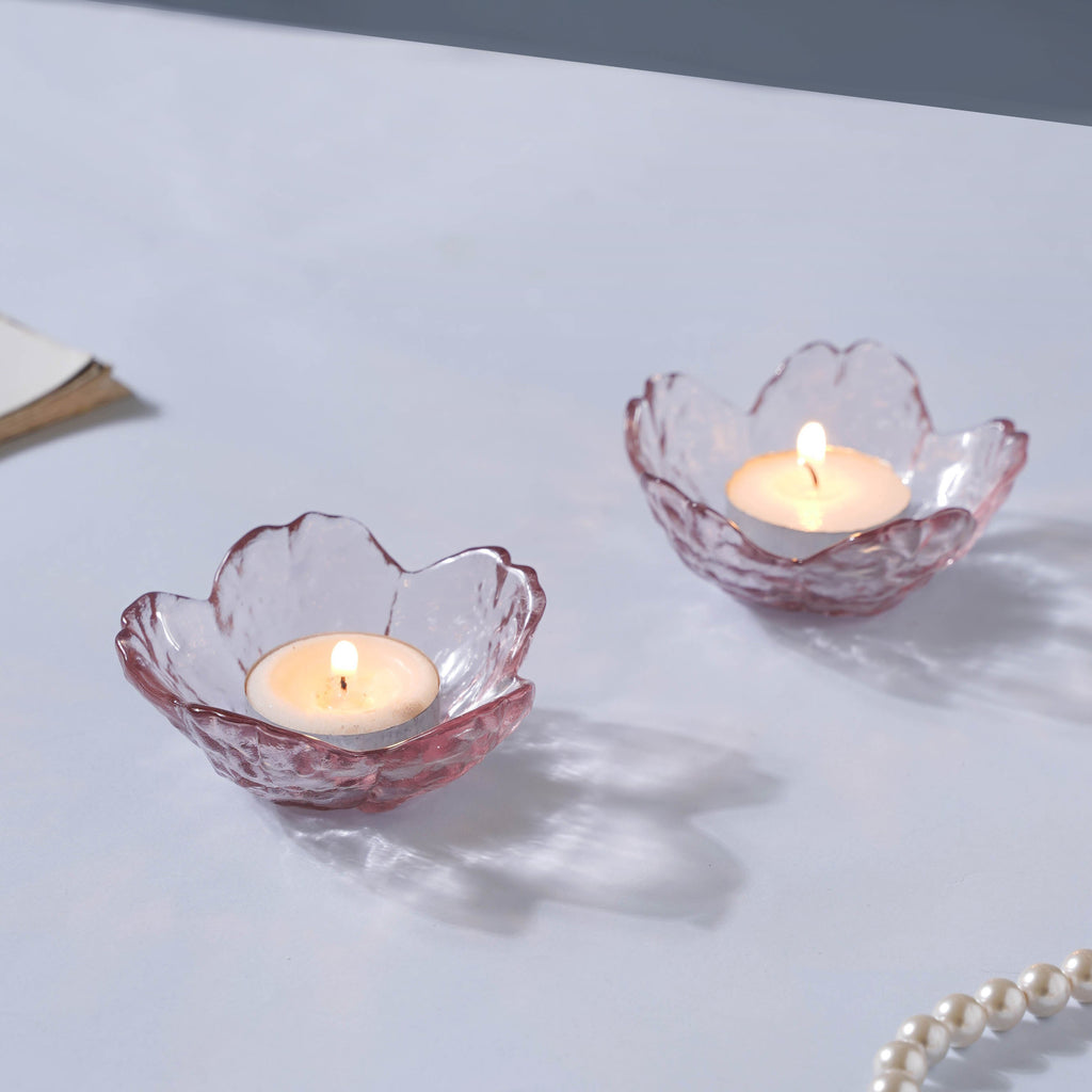 Sakura Styled Glass Dip Bowl Set of 2 Nestasia