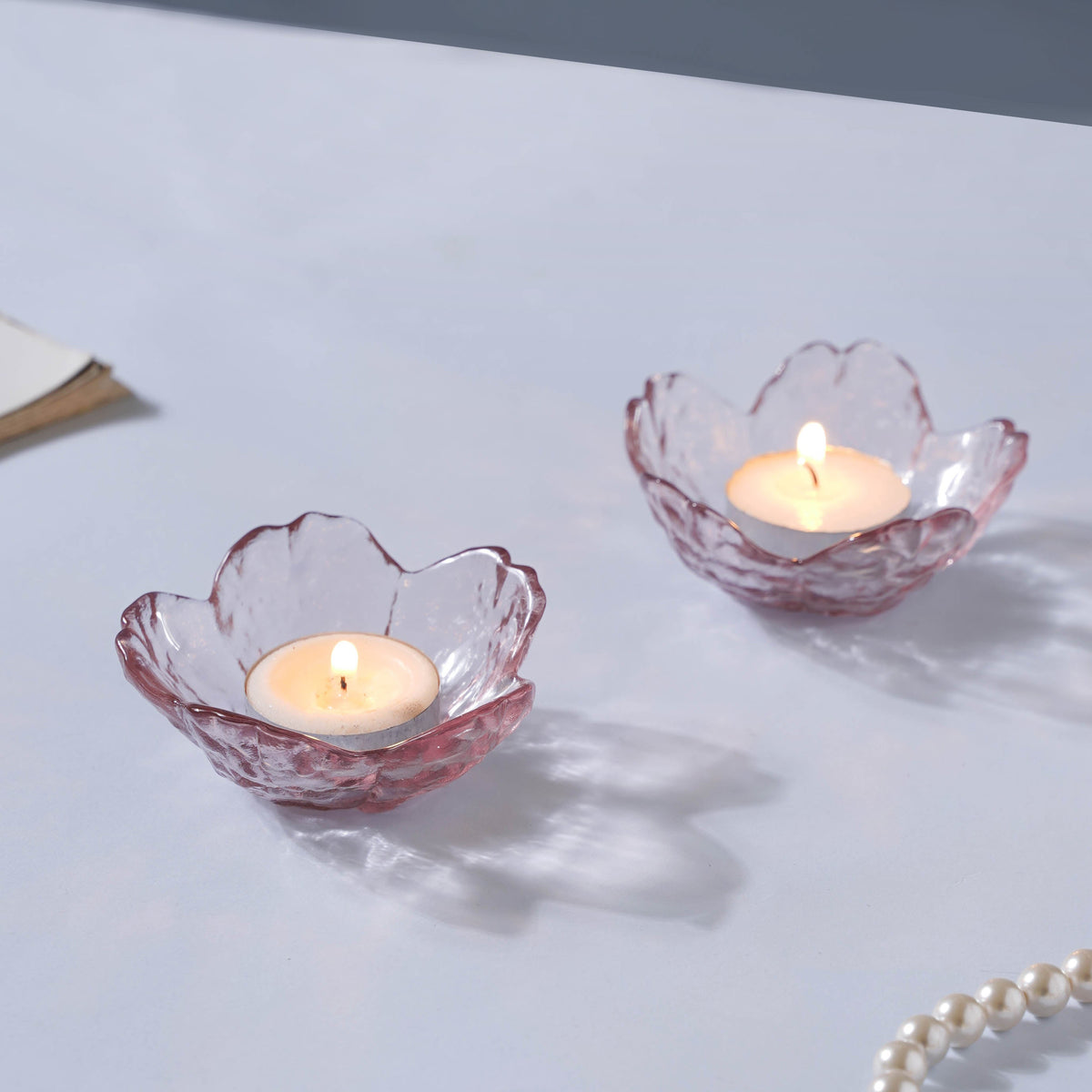 Sakura Styled Glass Dip Bowl Set of 2 Nestasia