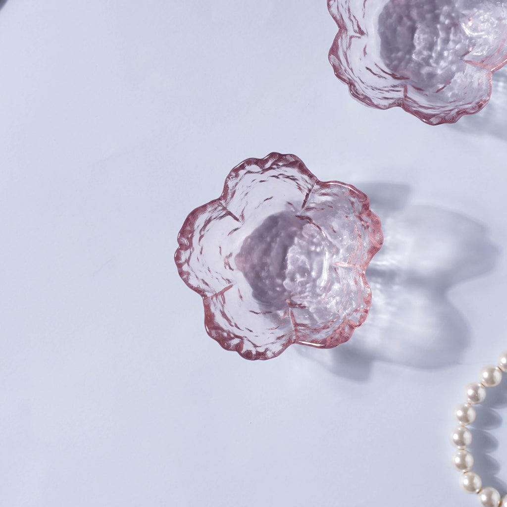 Sakura Styled Glass Dip Bowl Set of 2 Nestasia