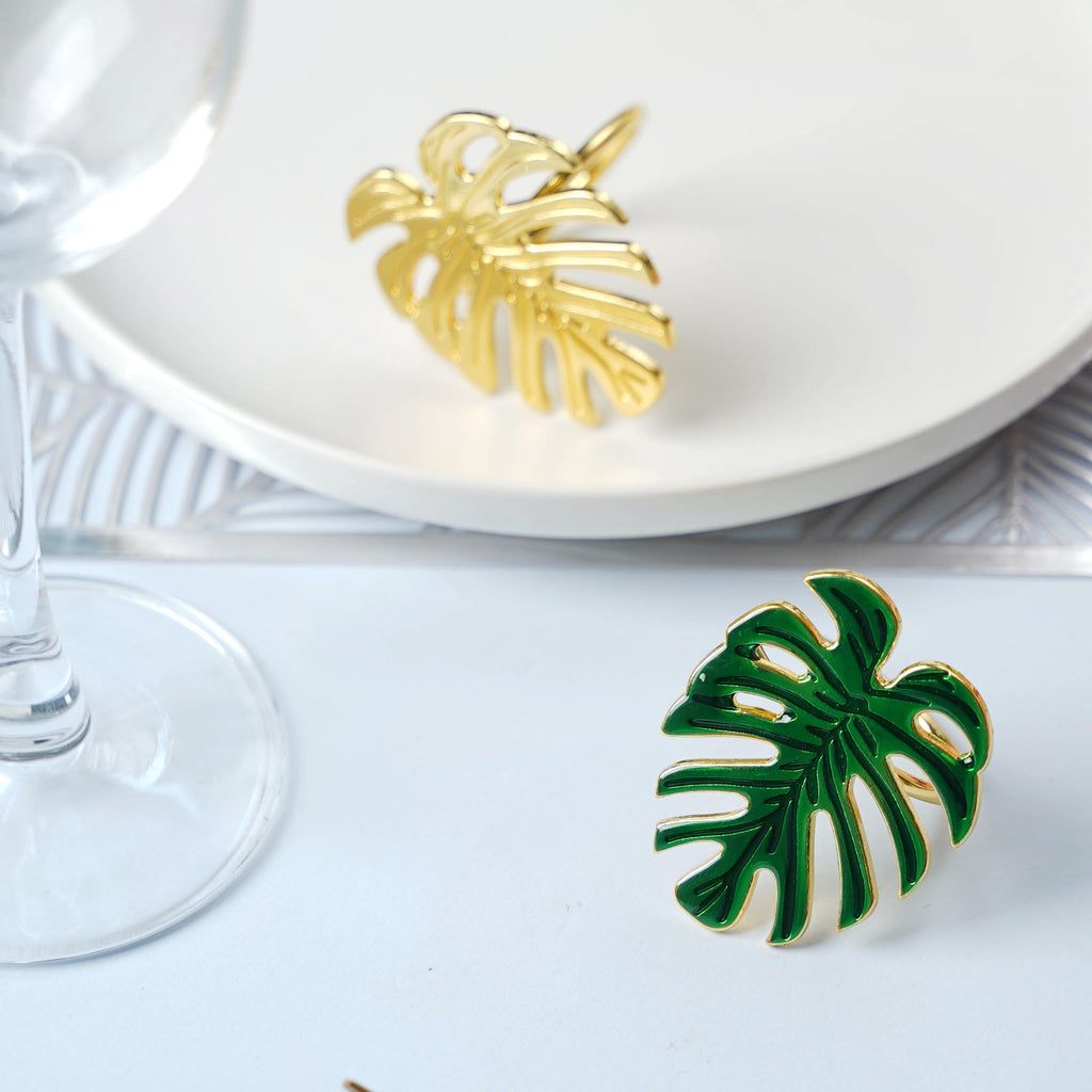 Gold Leaf Napkin Ring Nestasia