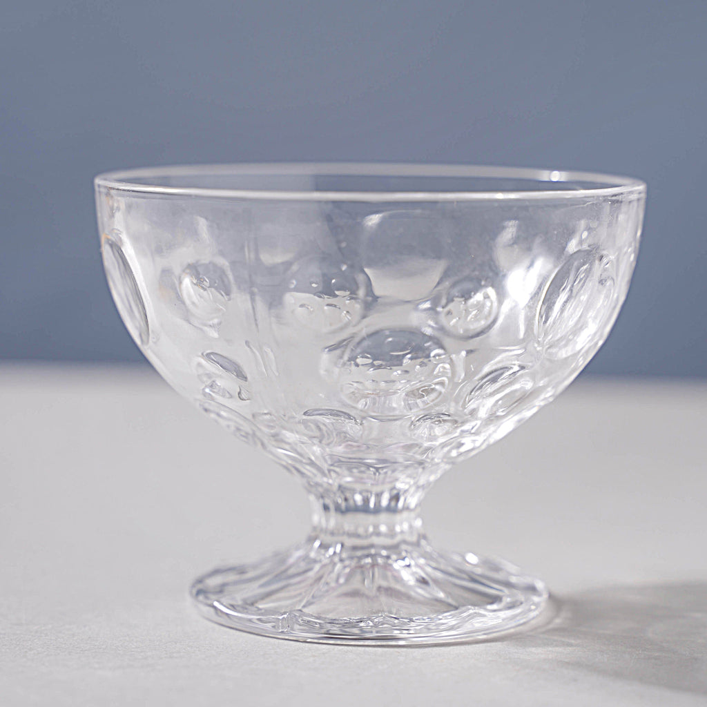 Dotty Glass Ice Cream Bowl Set of 2 Nestasia