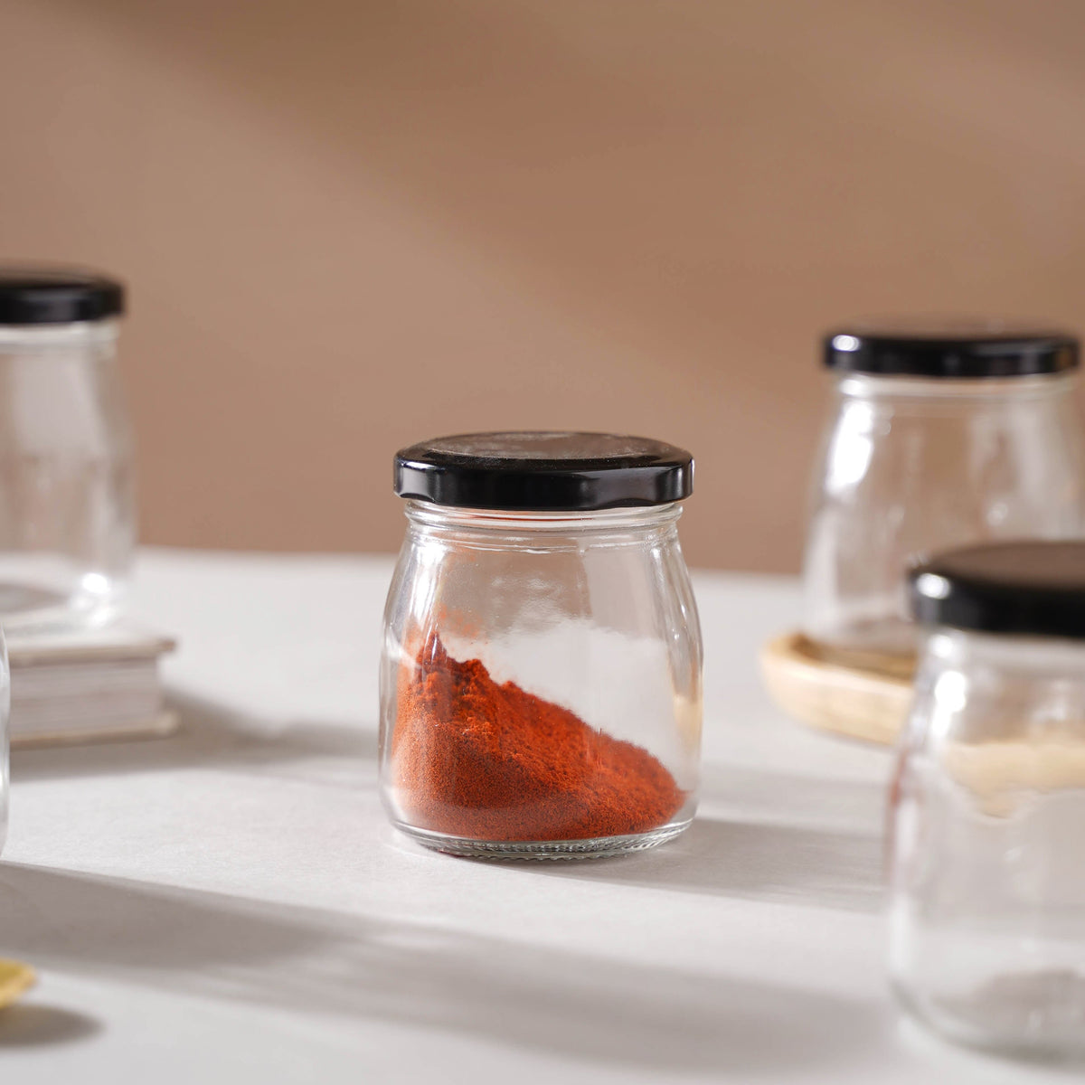 Glass Storage Container with Lid Set of 6 Nestasia