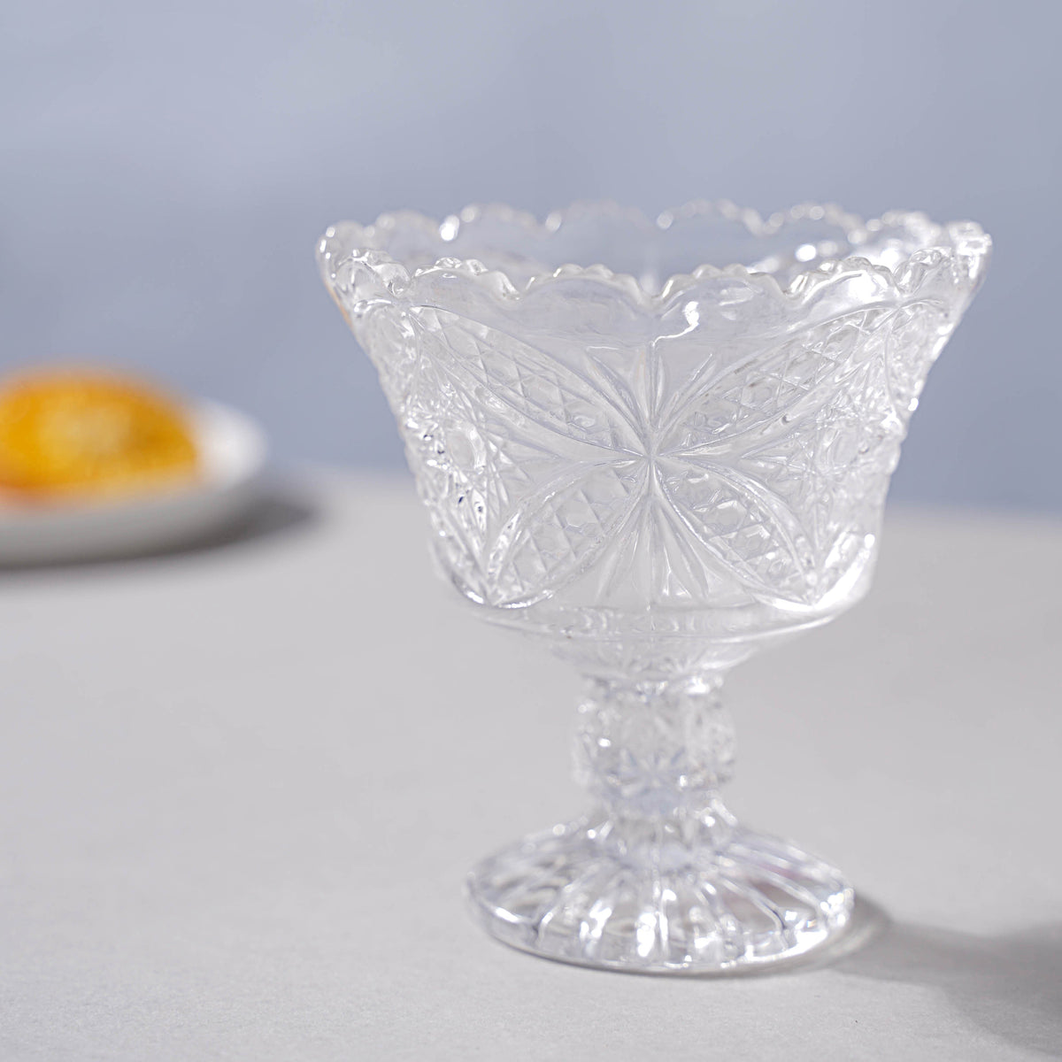 Butterfly Cut Glass Dessert Bowl Set of 2 Nestasia