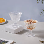 Butterfly Cut Glass Dessert Bowl Set of 2 Nestasia