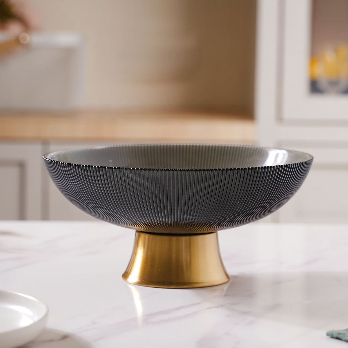 Grey and Gold Fruit Bowl Nestasia