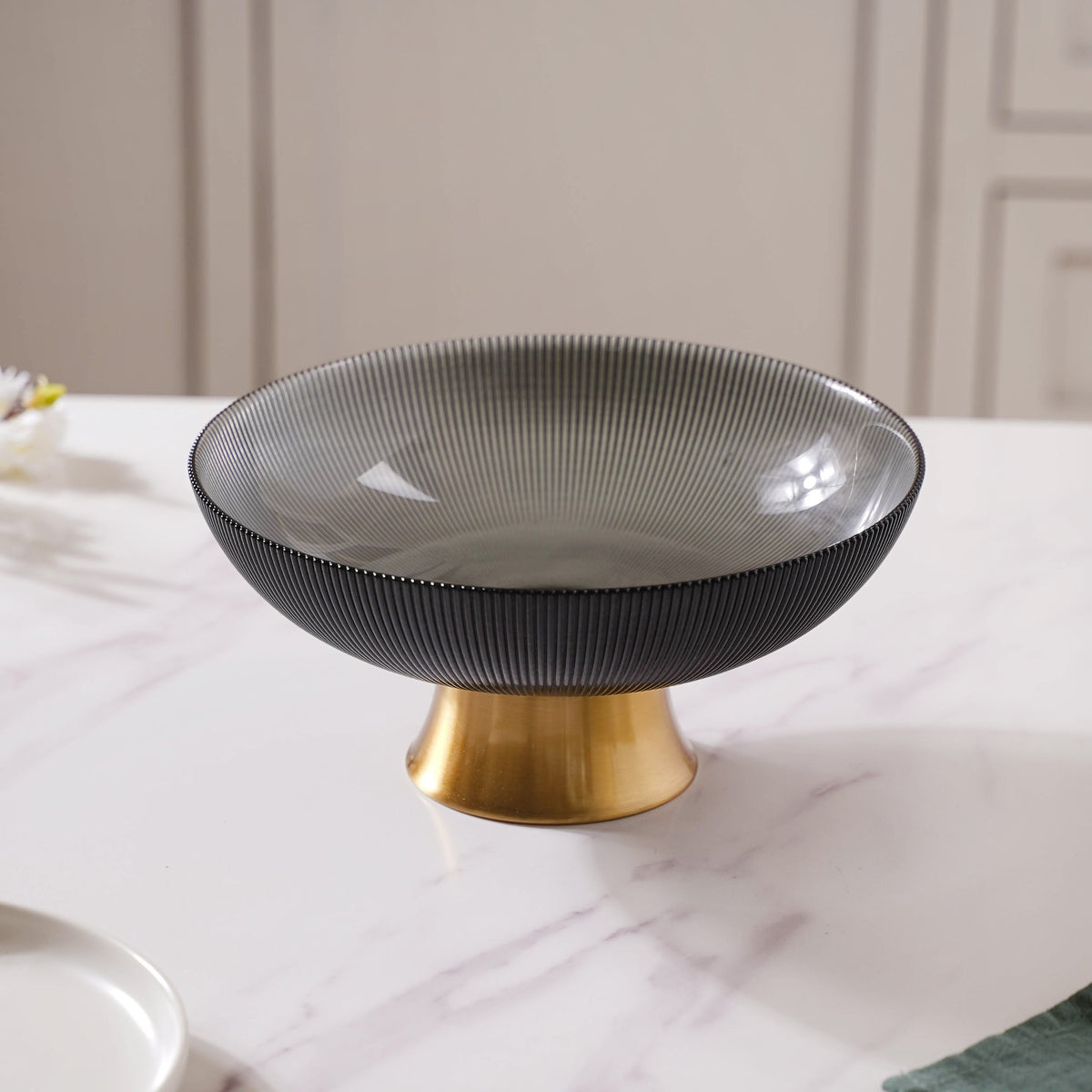 Grey and Gold Fruit Bowl Nestasia