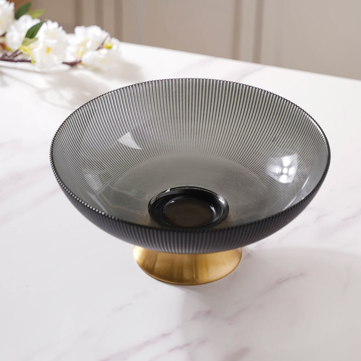 Grey and Gold Fruit Bowl Nestasia