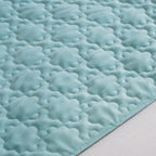 Velvet Cushion Cover & Table Runner Set Of 3 Blue Nestasia
