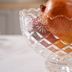 Intricate Glass Serving Bowl Nestasia