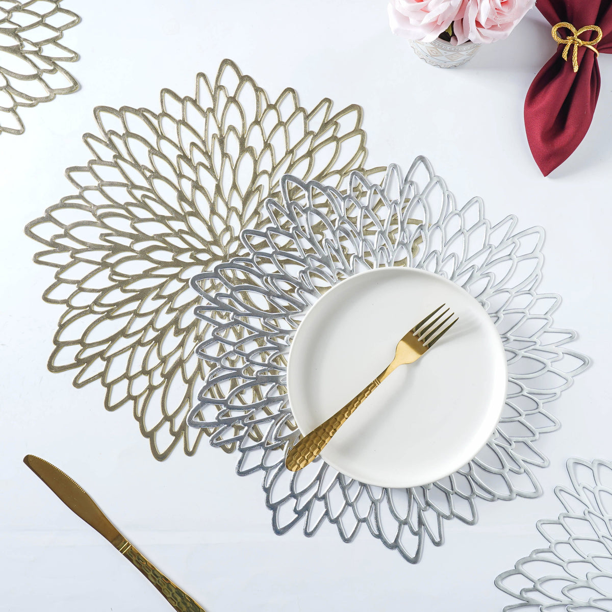 Round PVC Table Mat Set of 2 Nestasia