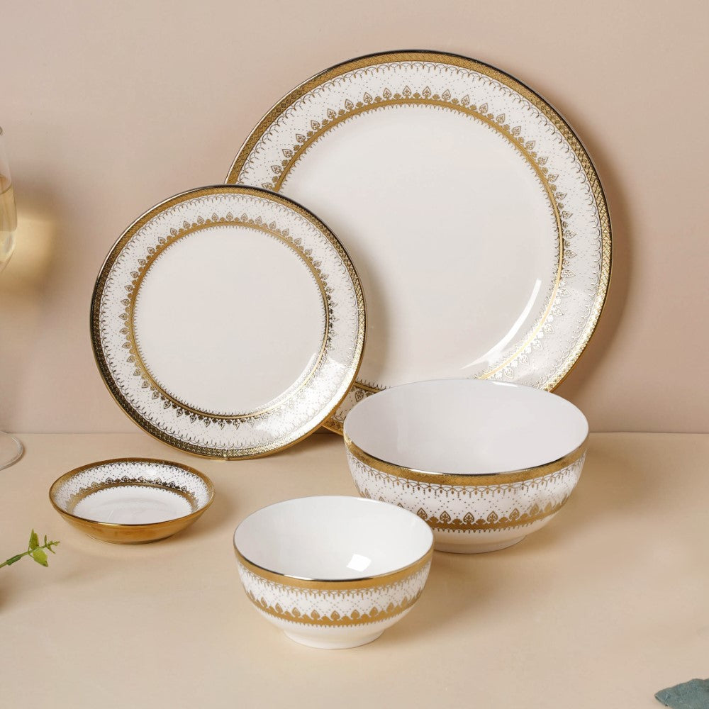 Aurelea Festive 27 Piece Dinner Set For 6 Nestasia