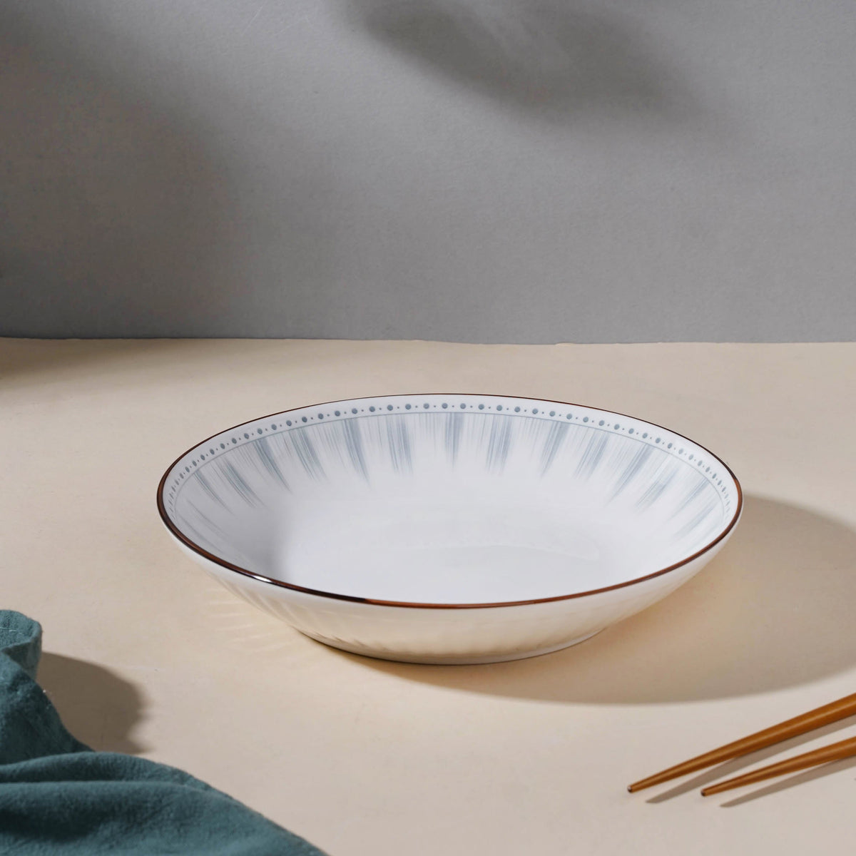 Dainty Patterned Pasta Dish 7 Inch Nestasia
