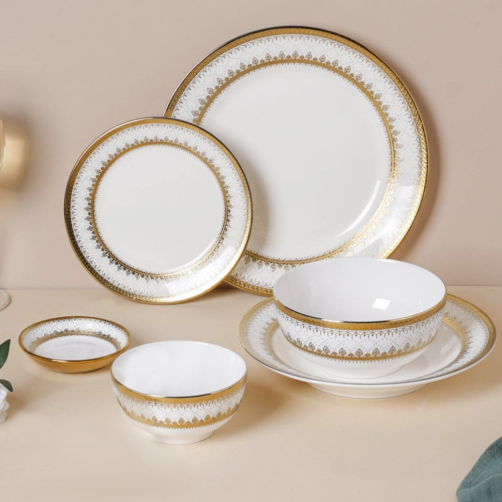 Aurelea 33 Piece Dinnerware For 6 Nestasia