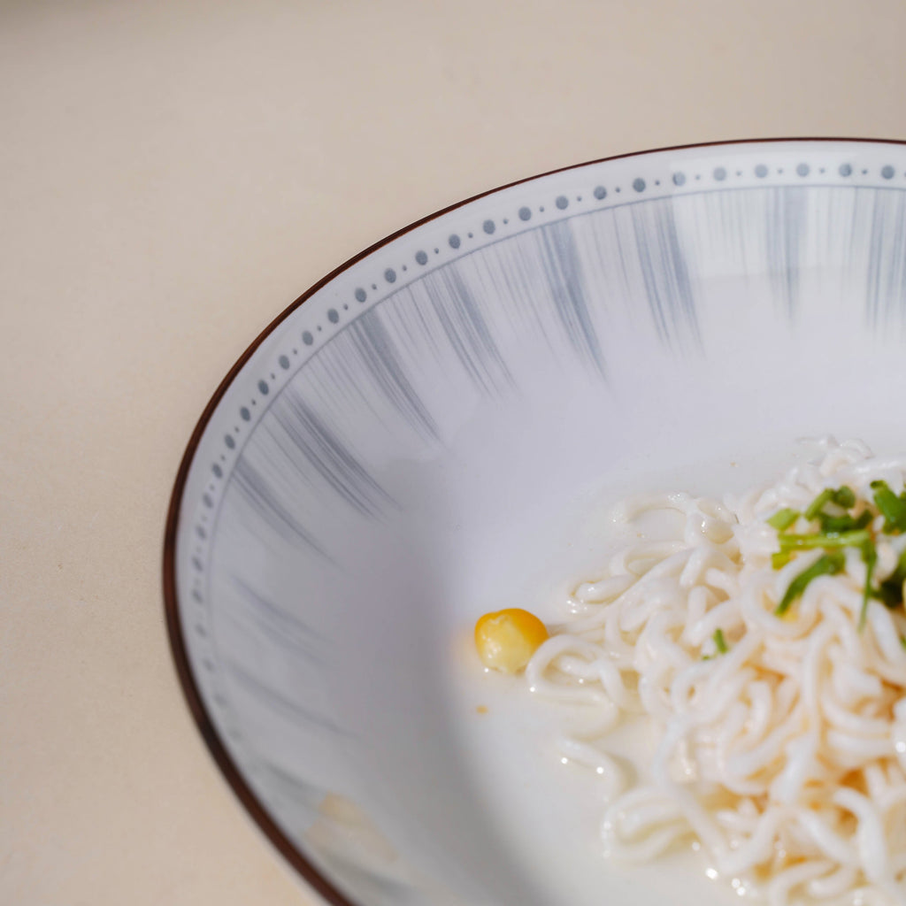 Dainty Patterned Pasta Dish 7 Inch Nestasia