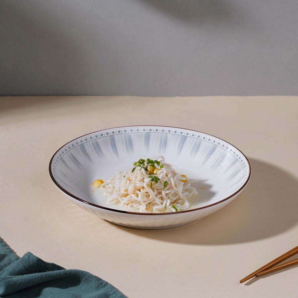 Dainty Patterned Pasta Dish 7 Inch Nestasia
