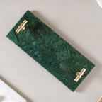 Marble Tray With Metal Handle Nestasia