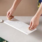 Marble Tray With Metal Handle Nestasia