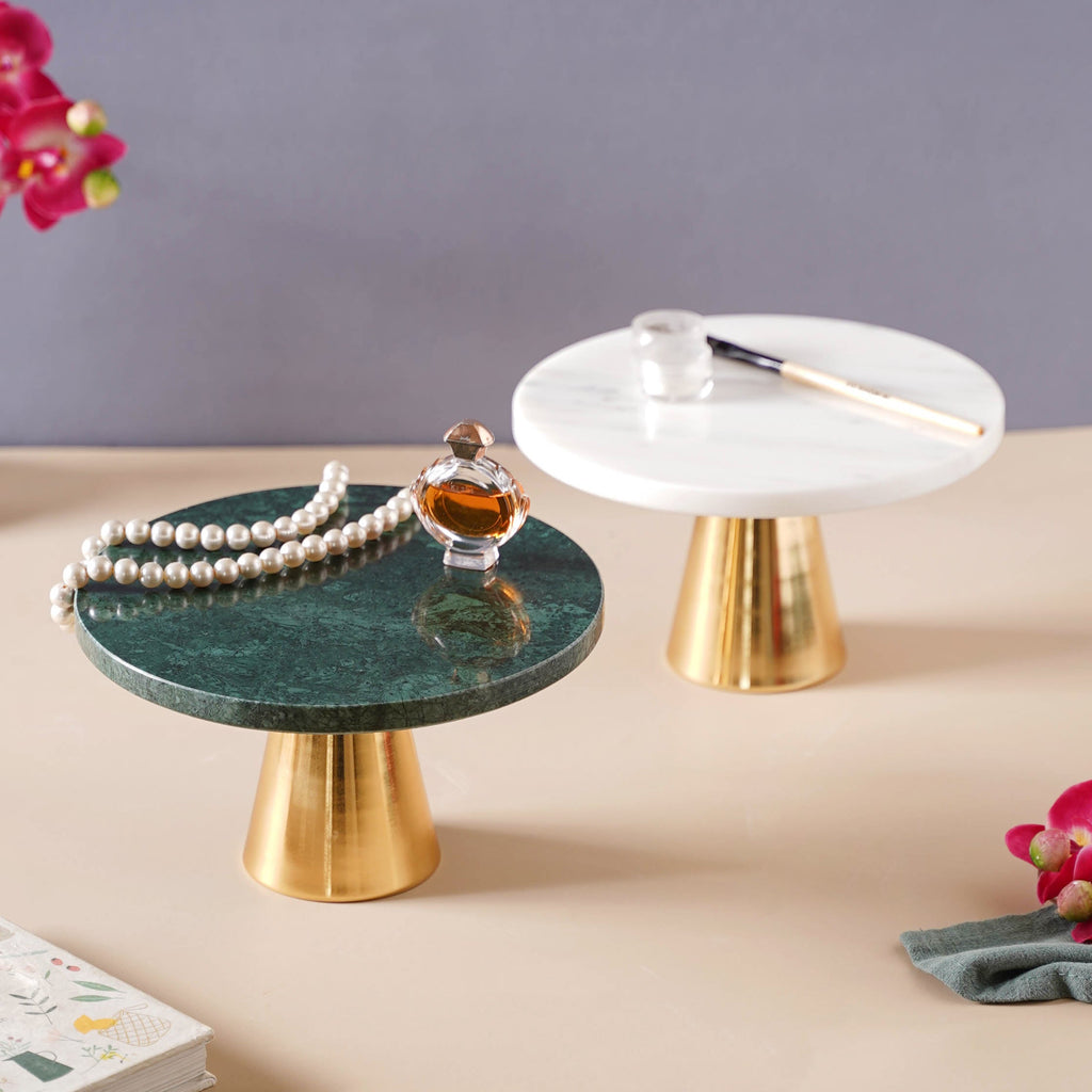 Marble Cake Stand 8 inch Nestasia