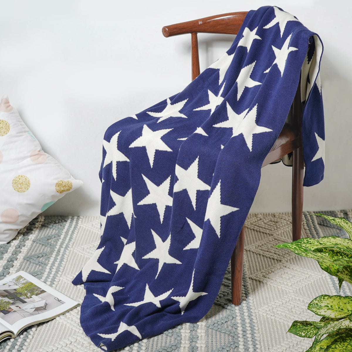 Blue Star Throw Nestasia