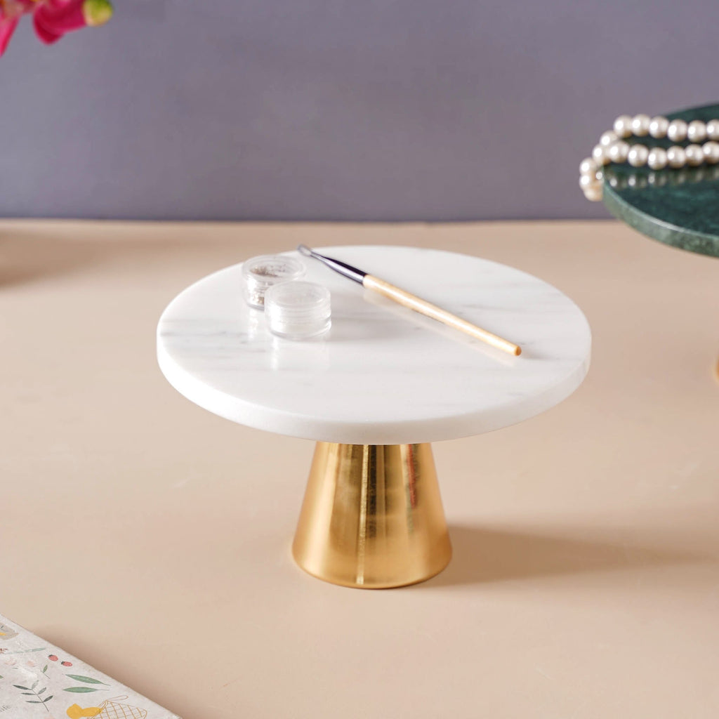 Marble Cake Stand 8 inch Nestasia