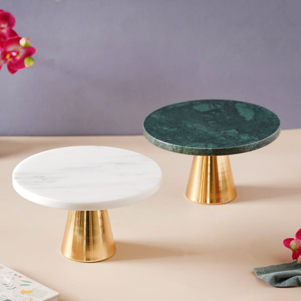 Marble Cake Stand 8 inch Nestasia