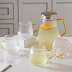 Classic Glass Tea Set of 5 Nestasia