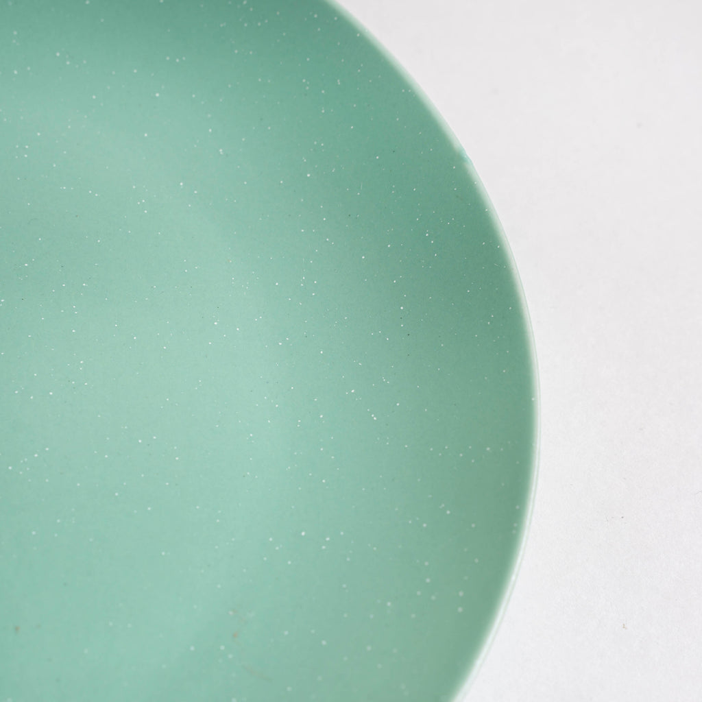 Cloris Matte Green Snack Plate 8 Inch Nestasia