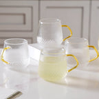 Classic Glass Tea Set of 5 Nestasia