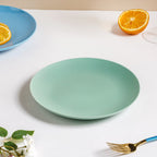 Cloris Matte Green Snack Plate 8 Inch Nestasia