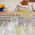 Classic Glass Tea Set of 5 Nestasia