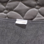 Velvet Cushion Cover & Bed Runner Set Of 3 Grey Nestasia