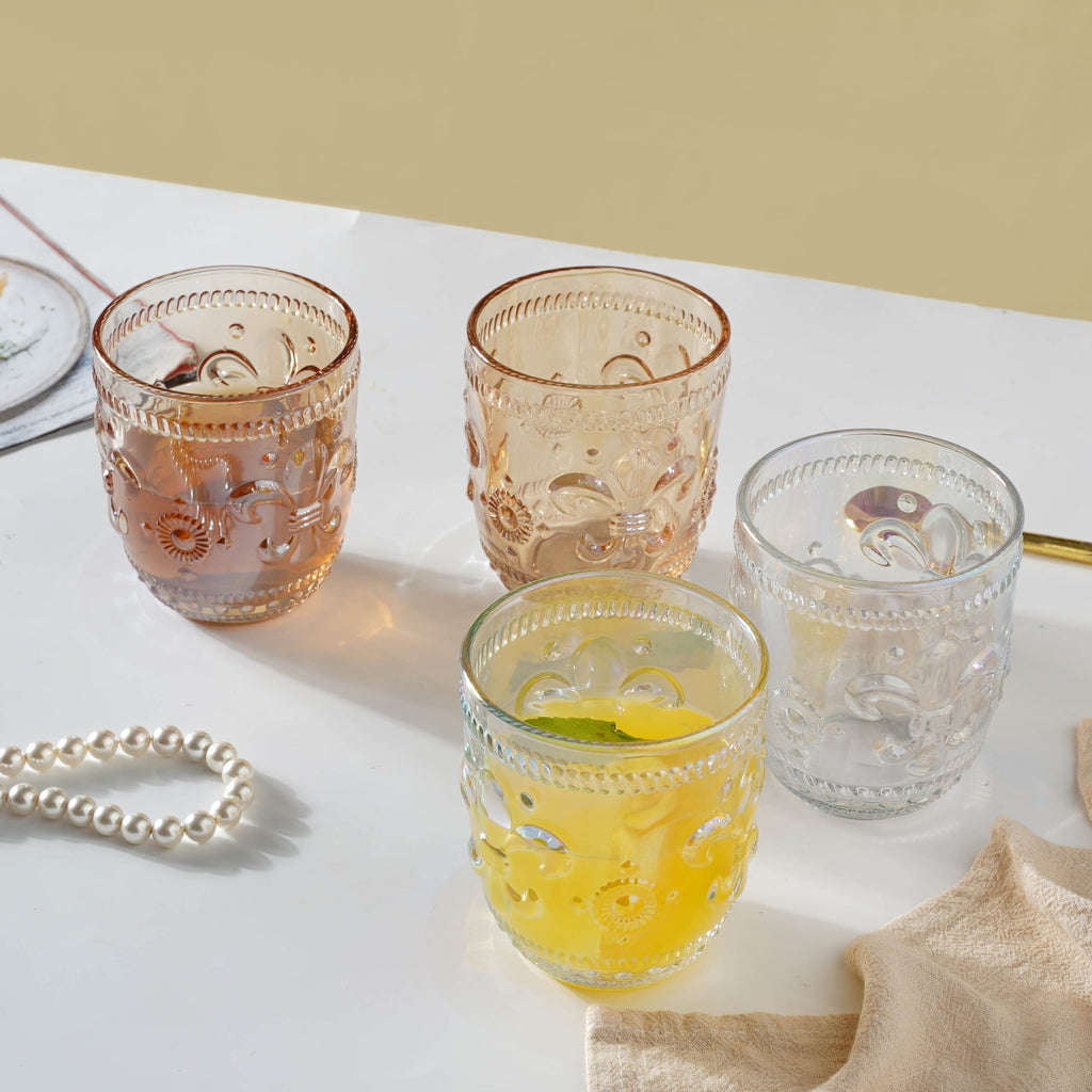 Vintage Drinking Glass Set of 2 Nestasia