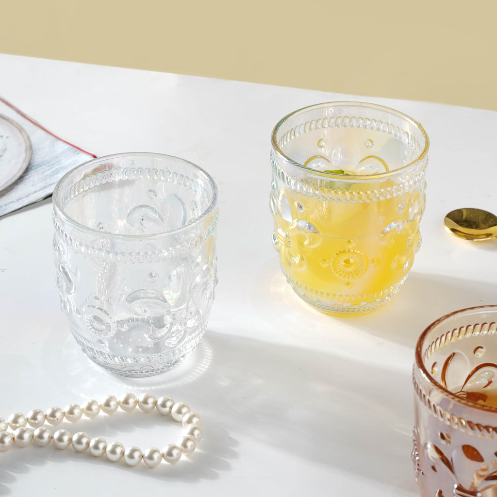Vintage Drinking Glass Set of 2 Nestasia