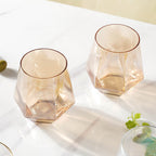 Hexagon Tumbler Glass Set of 2 Nestasia