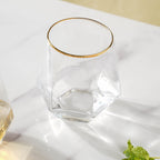 Hexagon Tumbler Glass Set of 2 Nestasia