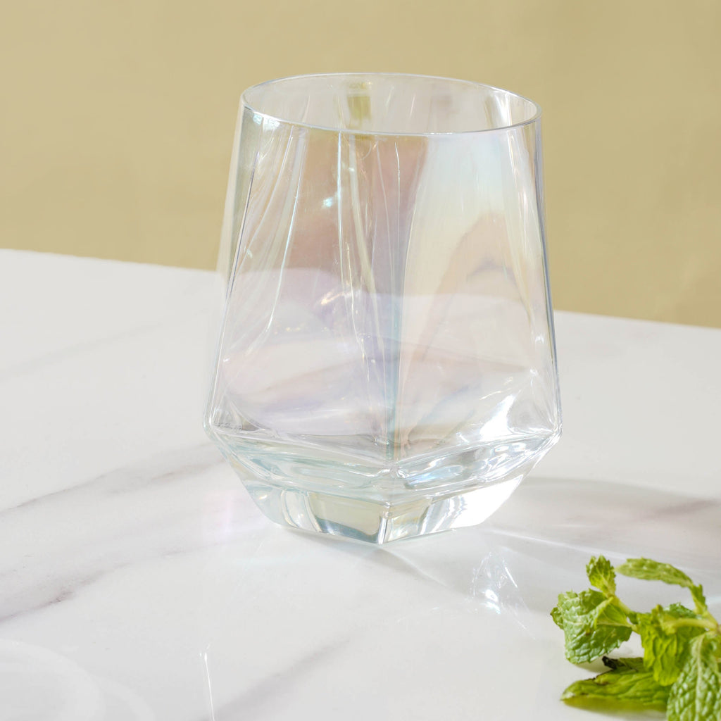 Hexagon Tumbler Glass Set of 2 Nestasia