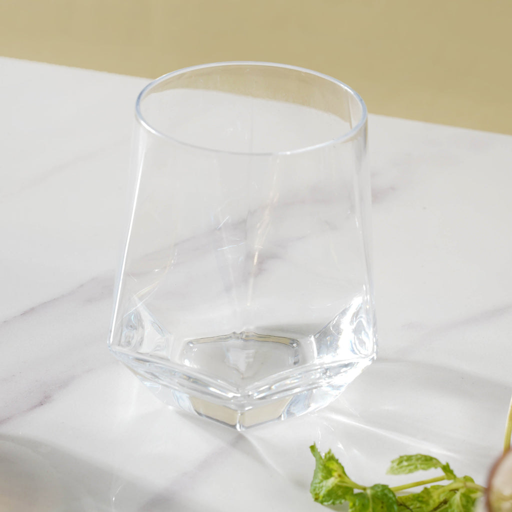 Hexagon Tumbler Glass Set of 2 Nestasia