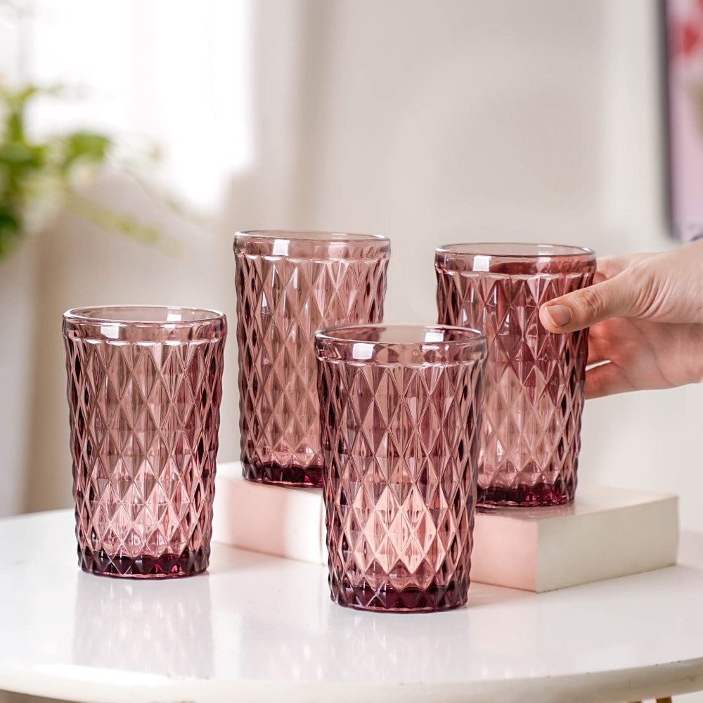 Mauve Orchid Water Cup Set of 4 Nestasia